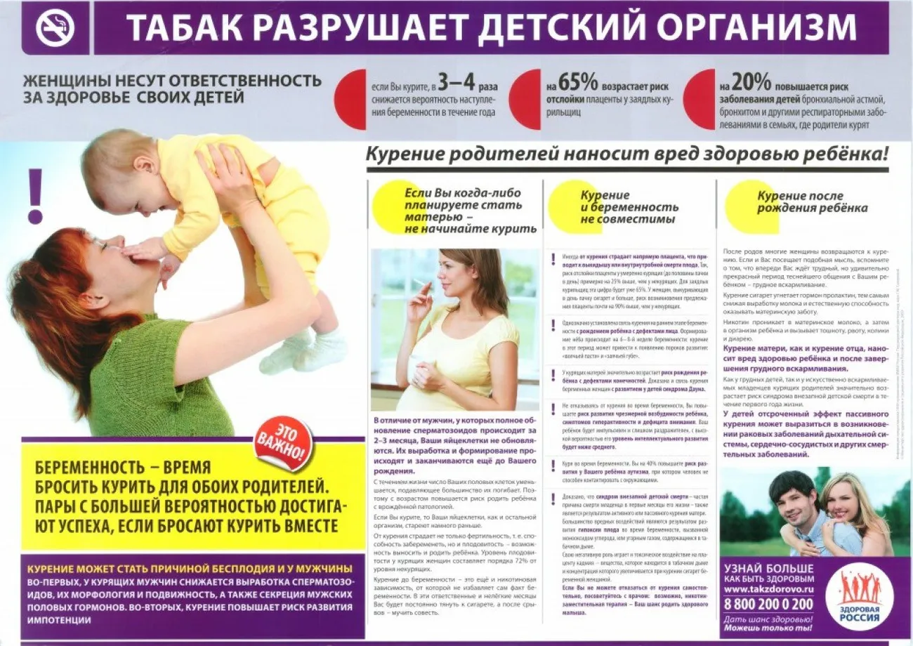 Табак разрушает детский организм