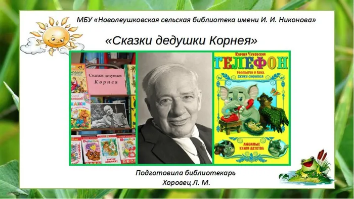 Сказки дедушки Корнея.Литературный час.