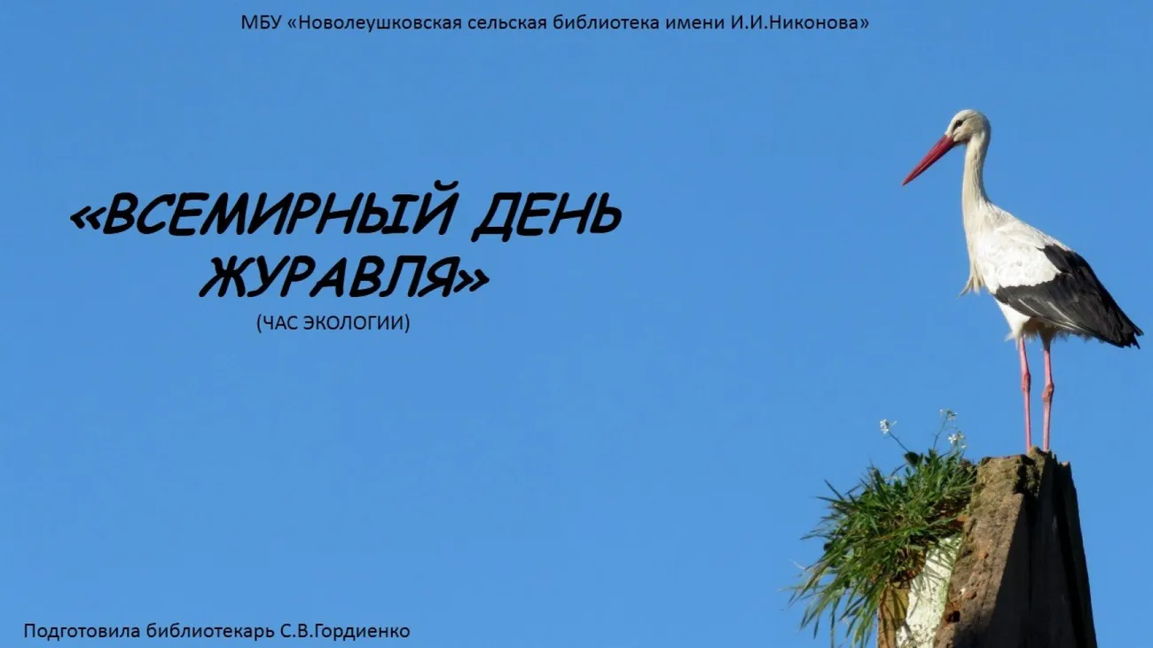 Всемирный день журавля